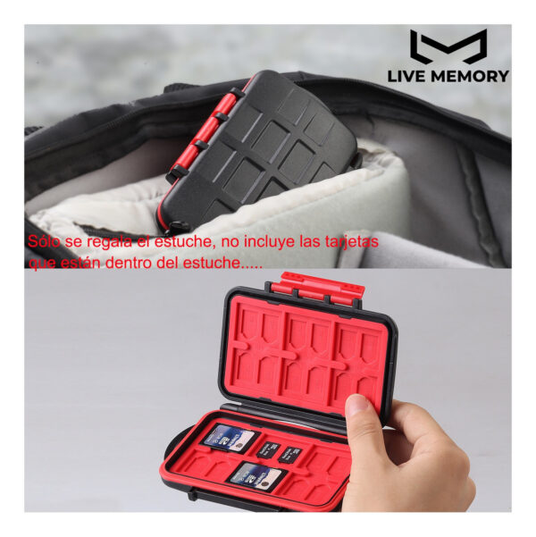 Estuche Resistente A Agua Almacenar Tarjetas De Memoria _1