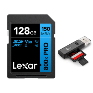 Lexar Tarjeta De Memoria Sd 800x Pro 128gb Uhs-i V30 150mb/s