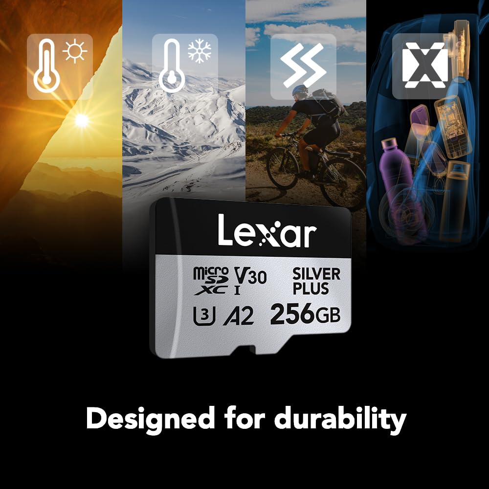 Tarjeta De Memoria Micro Sd Lexar Silver Plus V30 256gb_4 Tarjeta De Memoria Micro Sd Lexar Silver Plus V30 256gb_4