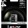2piezas! Lexar Tarjeta De Memoria Silver Plus 64gb Class10_8