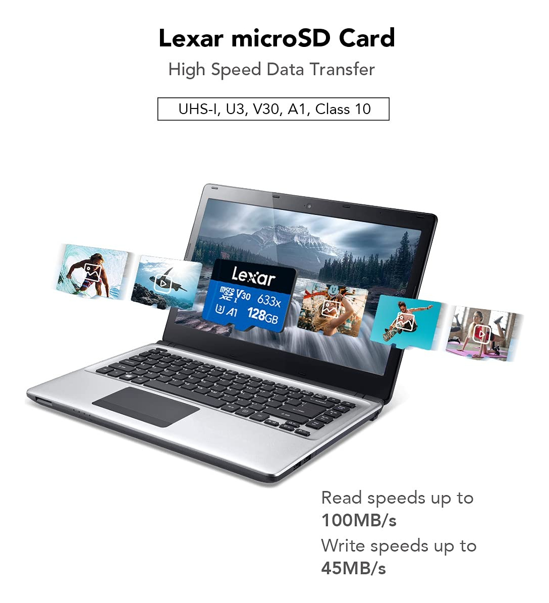 2 Piezas! Tarjeta De Memoria Micro Sd Lexar 633x 128gb_1 2 Piezas! Tarjeta De Memoria Micro Sd Lexar 633x 128gb_1