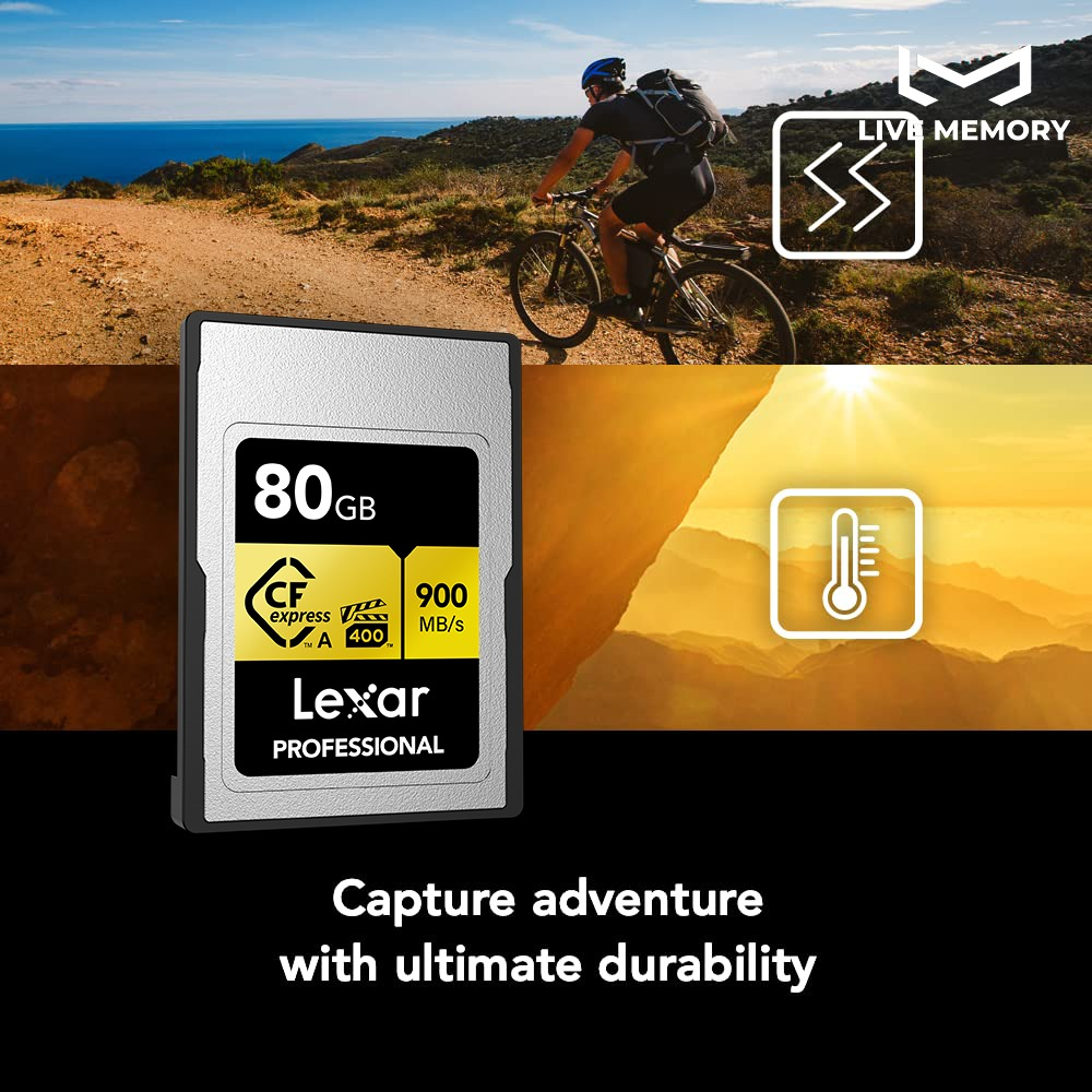 Tarjeta De Memoria Lexar Cfexpress Type A Gold Vpg 400 80gb _4