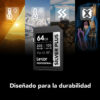 2piezas! Lexar Tarjeta De Memoria Silver Plus 64gb Class10_5