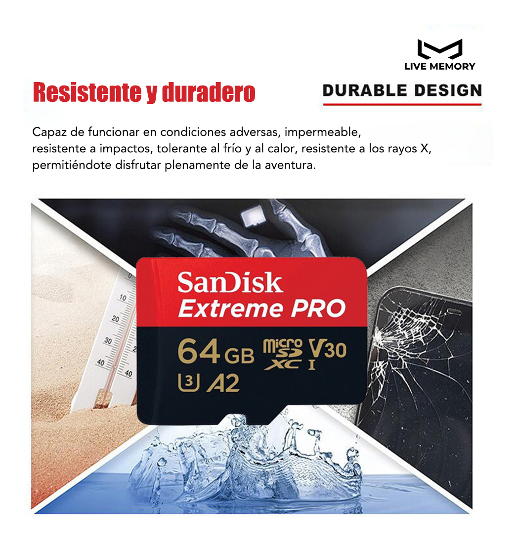 Sandisk 2piezas! Tarjeta De Memoria Microsd Extreme Pro 64gb_3