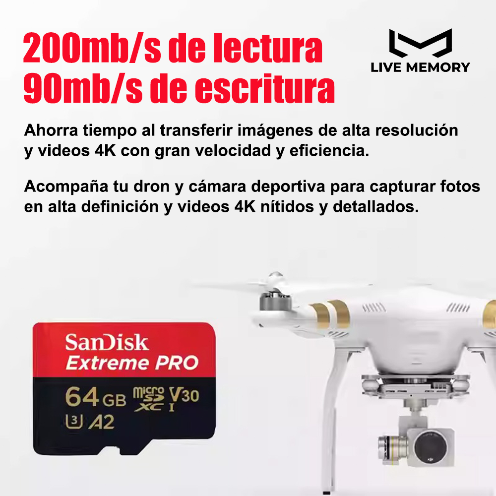 Sandisk 2piezas! Tarjeta De Memoria Microsd Extreme Pro 64gb_1