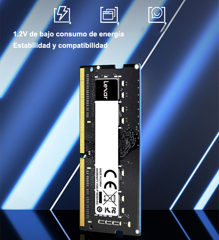 Lexar 8gb Ddr4 Sodimm Dram 3200mt/s Cl22 260 Pines Portatil_4 Lexar 8gb Ddr4 Sodimm Dram 3200mt/s Cl22 260 Pines Portatil_4