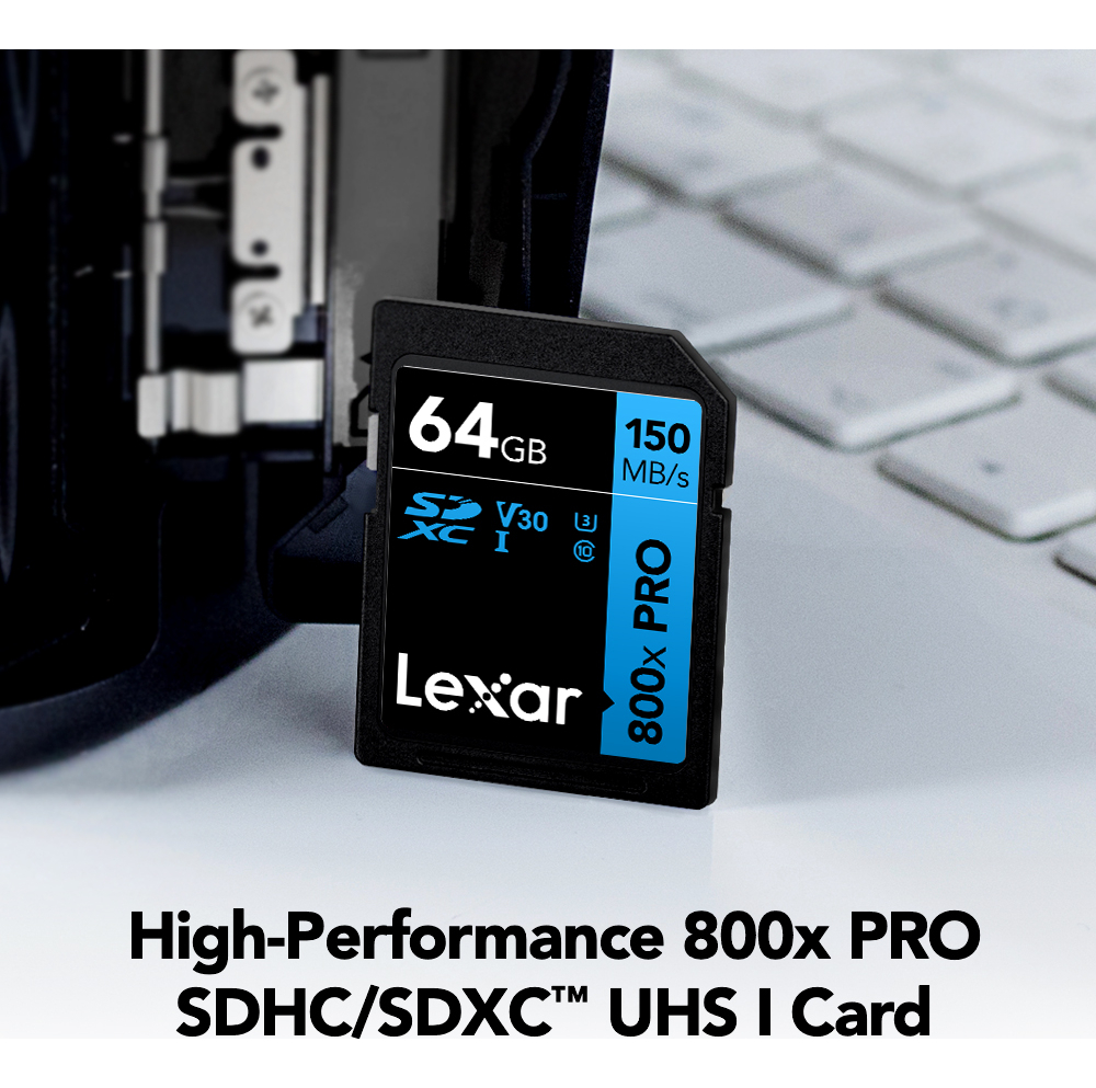 Tarjeta De Memoria Sd Lexar 800x 64gb Sdxc Uhs-i Class 10 U3_1 30351171