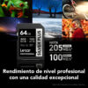 2piezas! Lexar Tarjeta De Memoria Silver Plus 64gb Class10_1