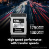 Lexar Cfexpress Tipo B Silver 128gb 8k Lectura 1750mb/s_2
