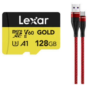 Lexar Tarjeta Micro Sd Gold De 128gb, Uhs-ii, C10, V60 _0