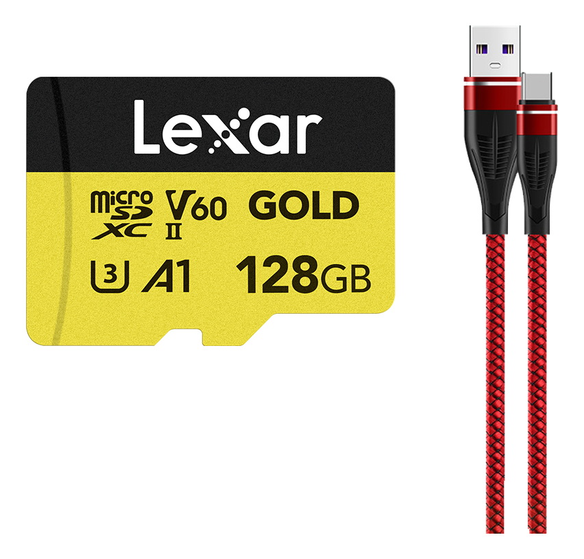 Lexar Tarjeta Micro Sd Gold De 128gb, Uhs-ii, C10, V60 _0 Lexar Tarjeta Micro Sd Gold De 128gb, Uhs-ii, C10, V60 _0