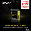 Tarjeta De Memoria Lexar 2000x V90, U3, Ush-ii, Sdhc,300mb/s_1