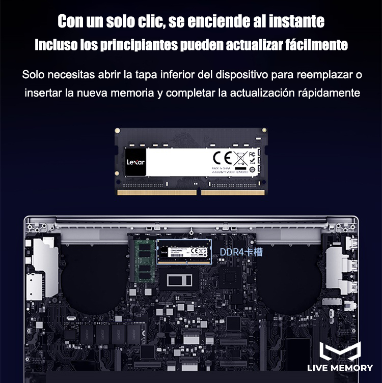 Lexar 8gb Ddr4 Sodimm Dram 3200mt/s Cl22 260 Pines Portatil_5 Lexar 8gb Ddr4 Sodimm Dram 3200mt/s Cl22 260 Pines Portatil_5