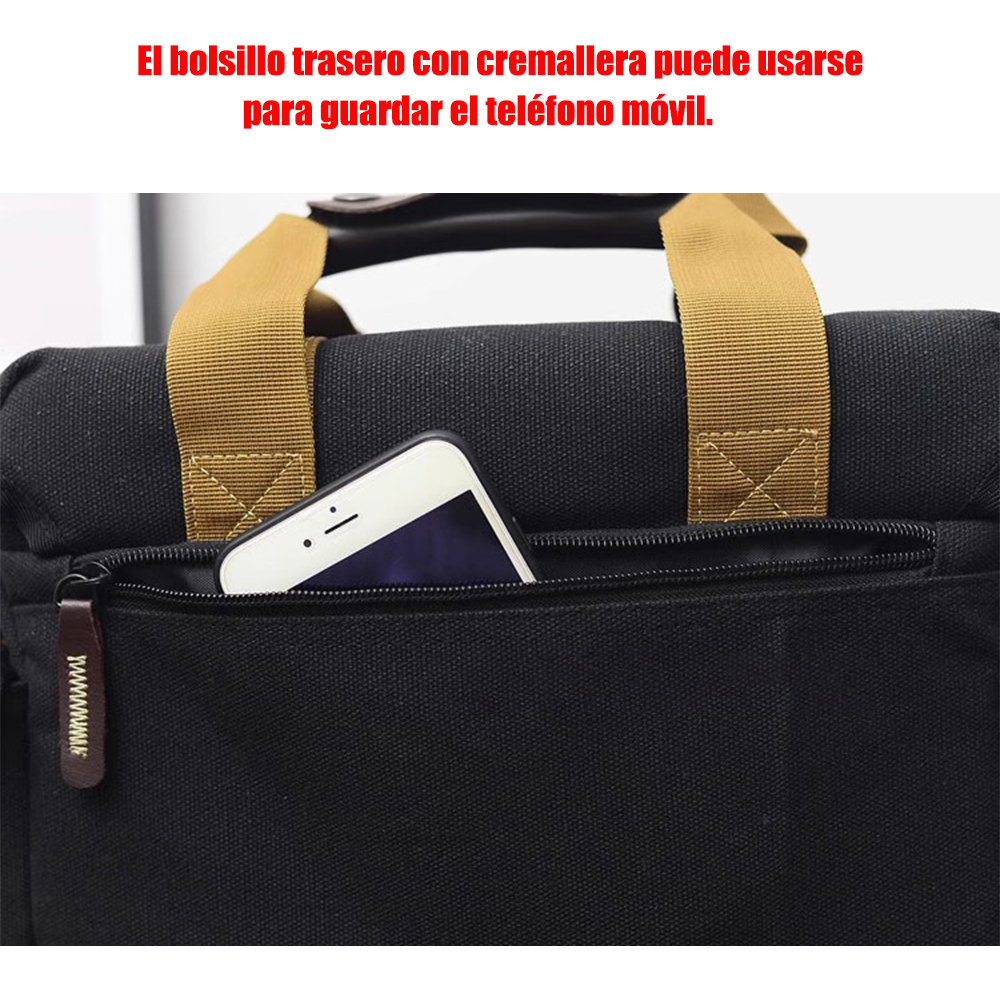Bolso De Hombro De Viaje Para Cámara De Lona Impermeable_5