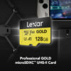Lexar Tarjeta Micro Sd Gold De 128gb, Uhs-ii, C10, V60 _1 Lexar Tarjeta Micro Sd Gold De 128gb, Uhs-ii, C10, V60 _1