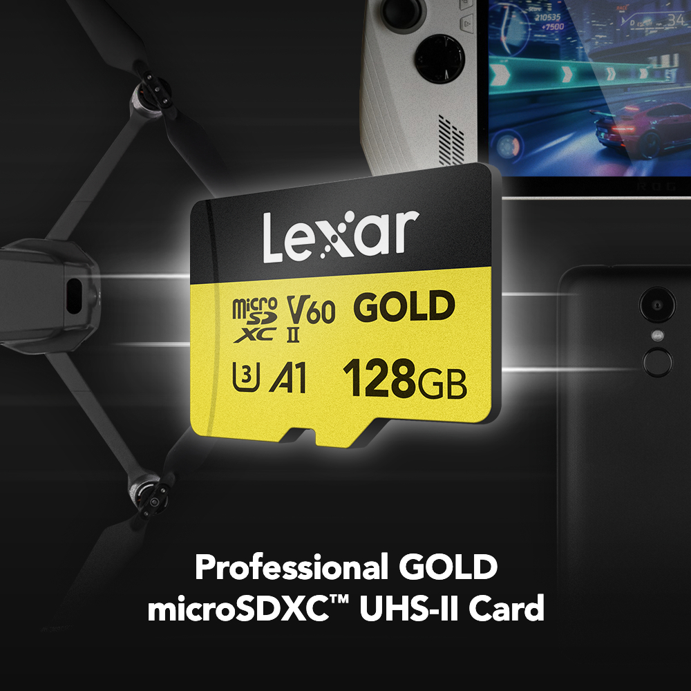 Lexar Tarjeta Micro Sd Gold De 128gb, Uhs-ii, C10, V60 _1 Lexar Tarjeta Micro Sd Gold De 128gb, Uhs-ii, C10, V60 _1