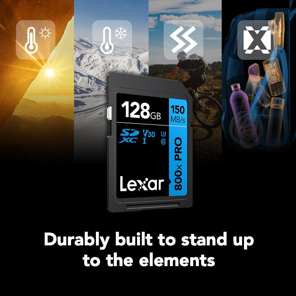 Lexar Tarjeta De Memoria Sd 800x Pro 128gb Uhs-i V30 150mb/s_5