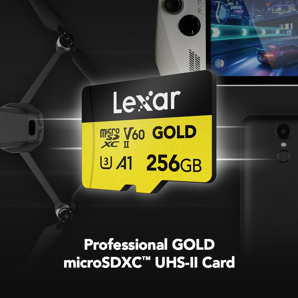 Lexar Tarjeta Micro Sd De 256gb, Uhs-ii, C10, V60 280/180 Mb_1