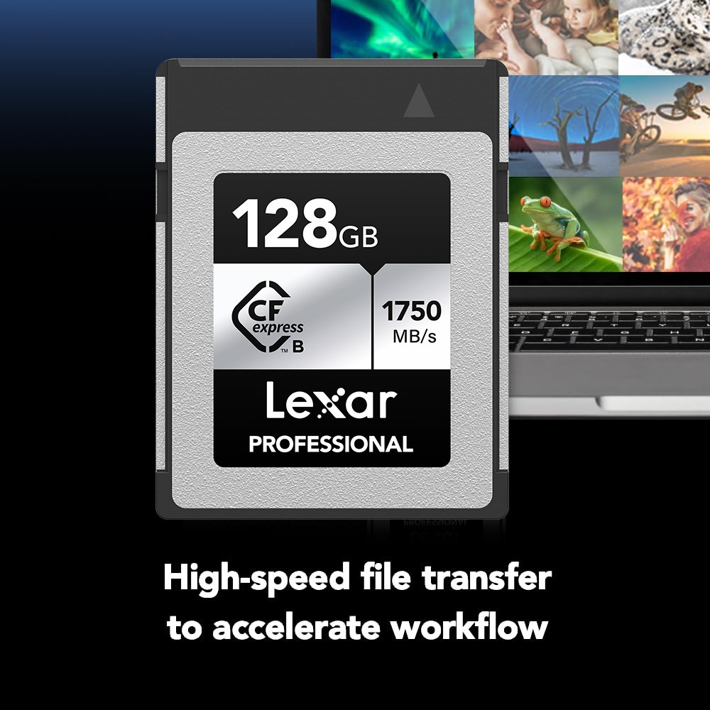 Lexar Cfexpress Tipo B Silver 128gb 8k Lectura 1750mb/s_1
