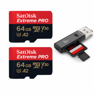 Sandisk 2piezas! Tarjeta De Memoria Microsd Extreme Pro 64gb